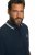 JP1880 802789 Polo com gola de contraste branca Azul-marinho - Pólos - Pólos Tamanhos Grandes Homem