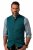 JP1880 Mottled Stretch Knit Stand-up Collar Vest Turquoise Blue - ROUPAS DE HOMEM 2XL-14XL - 