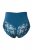 Ulla Popken 809385 Cuecas modeladoras com renda Petróleo - Roupa modeladora - 