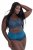 Ulla Popken 809385 Cuecas modeladoras com renda Petróleo - Roupa modeladora - 