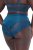 Ulla Popken 809385 Cuecas modeladoras com renda Petróleo - Roupa modeladora - 