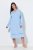 Ulla Popken 810581 Camisa de noite com renda Azul claro - Camisas de noite - 