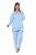 Ulla Popken 810592 Pijama com renda Azul claro - Pijamas/Loungewear - 