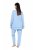 Ulla Popken 810592 Pijama com renda Azul claro - Pijamas/Loungewear - 