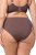 Ulla Popken 811602 Cuecas com renda Castanho - Cuecas - 