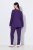 Ulla Popken 812441 Pijama de manga comprida com renda Azul real - Pijamas/Loungewear - 
