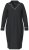 Ulla Popken 812447 Camisa de noite com gola de camisa Preto - Camisas de noite - 