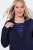 Ulla Popken 812754 Blazer em jersey punto di Roma Azul-marinho - Blazers e Coletes - Blazers em Tamanhos Grandes