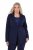 Ulla Popken 812754 Blazer em jersey punto di Roma Azul-marinho - Blazers e Coletes - Blazers em Tamanhos Grandes