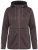 Ulla Popken 812880 Casaco de malha polar com pelo teddy Taupe - Roupa polar - 