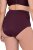 Ulla Popken 813137 Cuecas modeladoras de cintura alta Bordô - Roupa modeladora - 