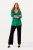Ulla Popken 813306 Calças de fato largas com cós elástico Preto - Calças de tecido - Calças Largas Femininas Plus Size