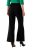 Ulla Popken 813306 Calças de fato largas com cós elástico Preto - Calças de tecido - Calças Largas Femininas Plus Size