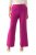 Ulla Popken 813306 Calças de fato largas com cós elástico Magenta - Calças de tecido - Calças Largas Femininas Plus Size