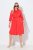 Ulla Popken 815217 Vestido camiseiro evasê com cinto para atar Rosa - Vestidos midi - Vestidos Midi Tamanhos Grandes