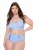Ulla Popken 815268 Cuecas às riscas Azul claro - Cuecas - 