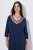 Ulla Popken 815333 Camisa de noite Azul-marinho - Camisas de noite - 
