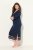 Ulla Popken 815333 Camisa de noite Azul-marinho - Camisas de noite - 