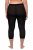 Ulla Popken 815580 Leggings de meia 3/4 com proteção das coxas 80 den Preto - Collants & meias - 