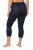 Ulla Popken 815580 Leggings de meia 3/4 com proteção das coxas 80 den Azul-marinho - Collants & meias - 