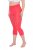 Ulla Popken 815580 Leggings de meia 3/4 com proteção das coxas 80 den Vermelho claro - Collants & meias - 