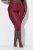 Ulla Popken 815580 Leggings de meia 3/4 com proteção das coxas 80 den Vermelho - Collants & meias - 
