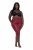 Ulla Popken 815580 Leggings de meia 3/4 com proteção das coxas 80 den Vermelho - Collants & meias - 