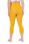 Ulla Popken 815580 Leggings de meia 3/4 com proteção das coxas 80 den Amarelo mostarda - Collants & meias - 