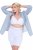 Ulla Popken 816440 Calções modeladores de cintura alta Branco - Roupa modeladora - 