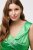 Ulla Popken 817135 Vestido de noite evasê com decote em V Verde - Vestidos de noite - Vestidos de festa em tamanhos grandes