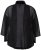 Ulla Popken 817211 Casaco oversize em chiffon com gola xaile Preto - Jaquetas - Casacos plus size para mulher