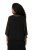Ulla Popken 817211 Casaco oversize em chiffon com gola xaile Preto - Jaquetas - Casacos plus size para mulher