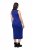 Ulla Popken 817591 Vestido de malha com decote em V Azul - Vestidos de malha - 