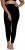 Ulla Popken 819652 Leggings de meia com efeito térmico Preto - Collants & meias - 