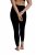 Ulla Popken 819652 Leggings de meia com efeito térmico Preto - Collants & meias - 