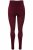 Ulla Popken 819652 Leggings de meia com efeito térmico Bordô - Collants & meias - 