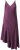 Ulla Popken 820341 Vestido de cetim sem mangas com decote em V Bordô - Vestidos de noite - Vestidos de festa em tamanhos grandes