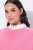 Ulla Popken 820512 Poncho de malha em mistura de lã com decote em V Rosa-claro - Ponchos e capas - 