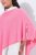 Ulla Popken 820512 Poncho de malha em mistura de lã com decote em V Rosa-claro - Ponchos e capas - 