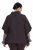 Ulla Popken 820620 Camisola poncho com gola alta Castanho mogno - Ponchos e capas - 
