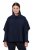 Ulla Popken 820620 Camisola poncho com gola alta Azul-marinho - Ponchos e capas - 