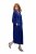 Ulla Popken 821110 Vestido de cetim de manga curta com decote em V Azul-marinho - Vestidos de noite - Vestidos de festa em tamanhos grandes