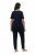 Ulla Popken 821244 Pijama às bolinhas Azul-marinho - Pijamas/Loungewear - 