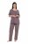 Ulla Popken 821244 Pijama às bolinhas Castanho - Pijamas/Loungewear - 