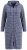 Ulla Popken 821543 Roupão turco às riscas Antracite - Robes & roupões - 