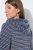 Ulla Popken 821543 Roupão turco às riscas Antracite - Robes & roupões - 