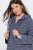 Ulla Popken 821543 Roupão turco às riscas Antracite - Robes & roupões - 