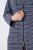 Ulla Popken 821543 Roupão turco às riscas Antracite - Robes & roupões - 