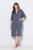 Ulla Popken 821543 Roupão turco às riscas Antracite - Robes & roupões - 