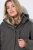 Ulla Popken 821737 Parka acolchoada HYPRAR com capuz Cinzento-escuro mesclado - Jaquetas - Casacos plus size para mulher